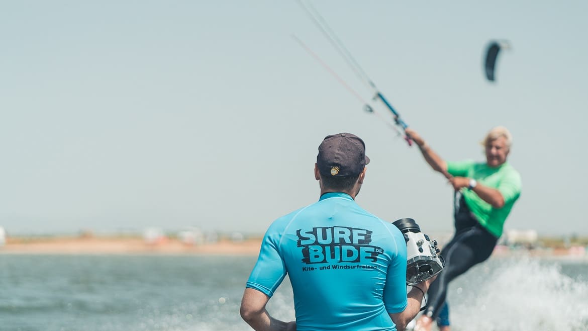 Marsala: Schulungsbild an der Kite- und Windsurf Station