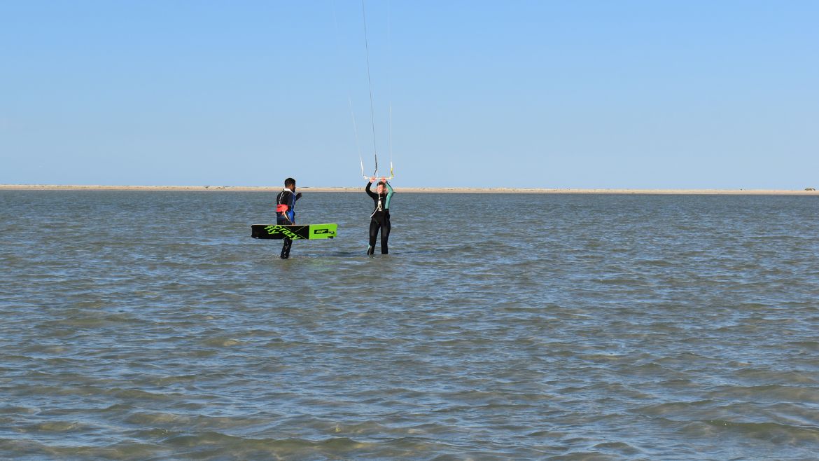 Zarzis: Schulungsbild in der Lagune