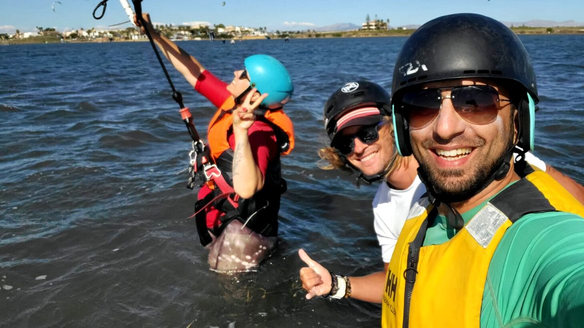 Marsala: Schulungsbild von der Kite- und Windsurf Station