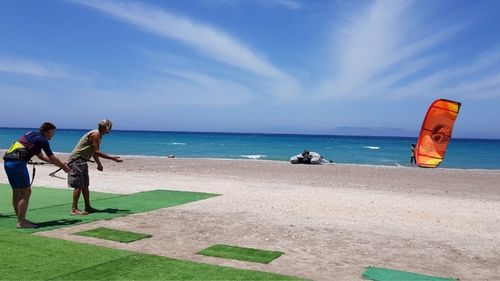 Kitesurfreisen: Startübung Auf Rhodos Theologos