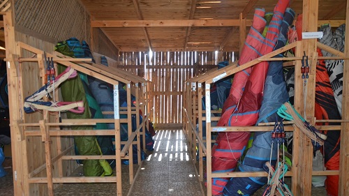 Kitesurfen: Material, Lagerung Rettung