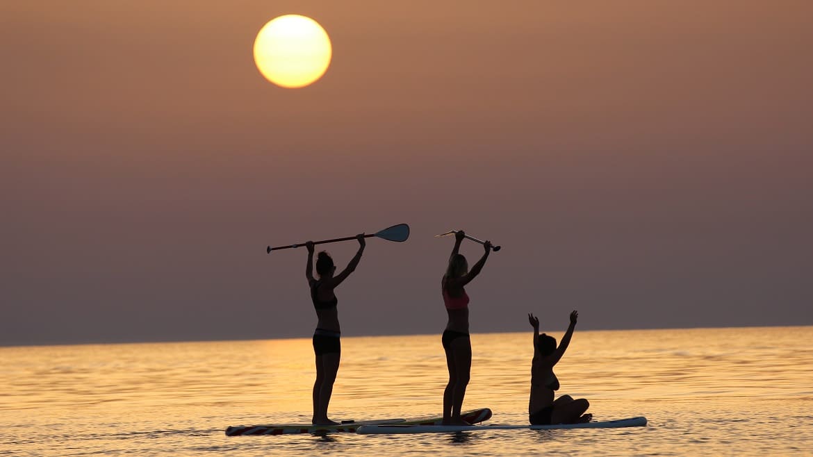 Italien: SUP am Abend Italien: SUP am Abend