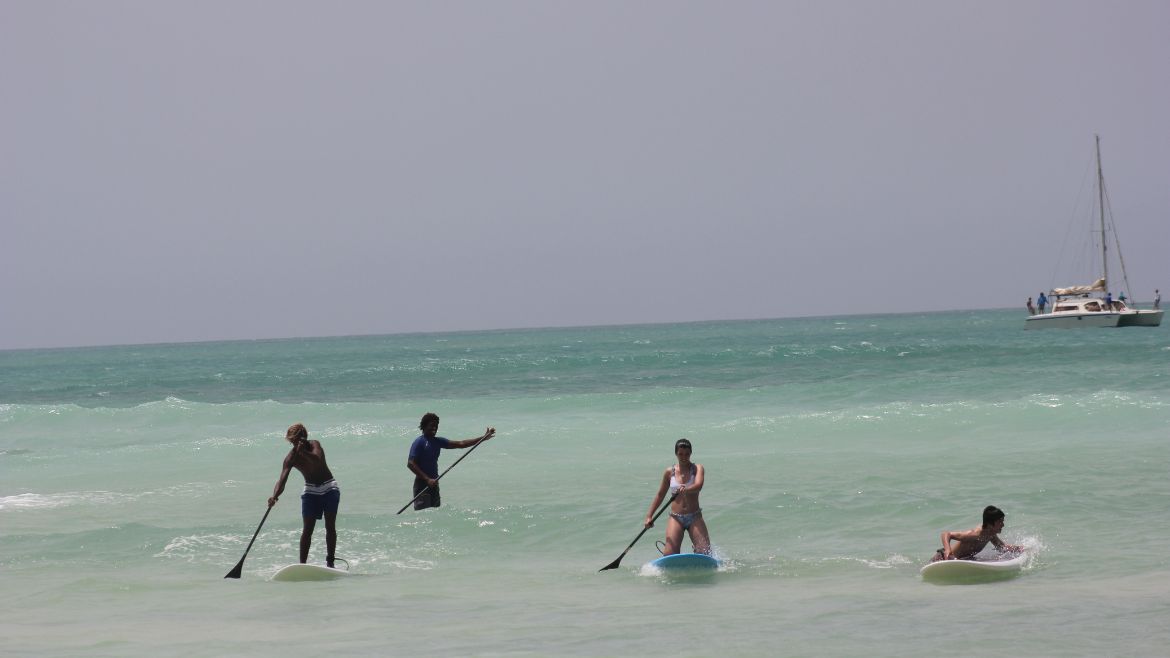 Boa Vista: SUP an der Kite- und Wing/Windsurf Station Boa Vista: SUP an der Kite- und Wing/Windsurf Station