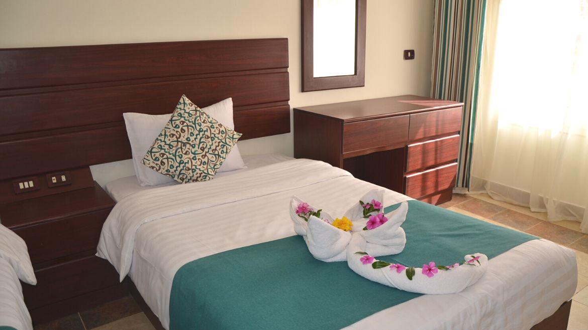 El Naaba: Einzelbetten im Familienzimmer