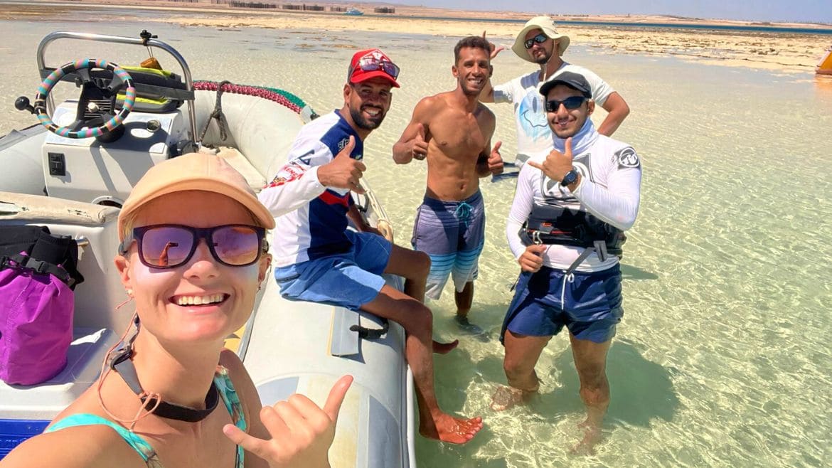 Soma Bay: Team der Kite- und Wingsurf Station