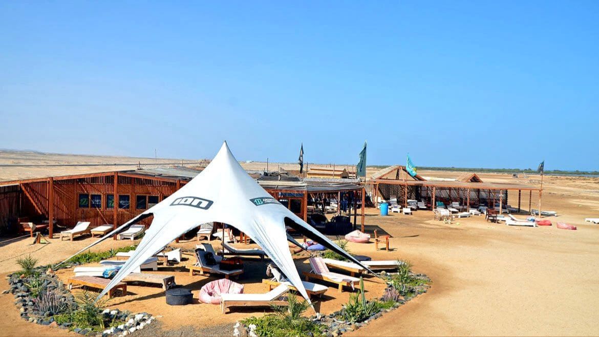 Hamata: Übersicht der Kitesurf Station Hamata: Übersicht der Kitesurf Station