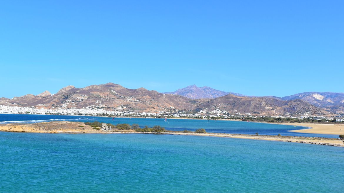 Naxos: Übersicht der Lagune 