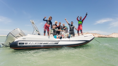 Dakhla: Unser Team vom Kite- und Surfcamp und der Station.