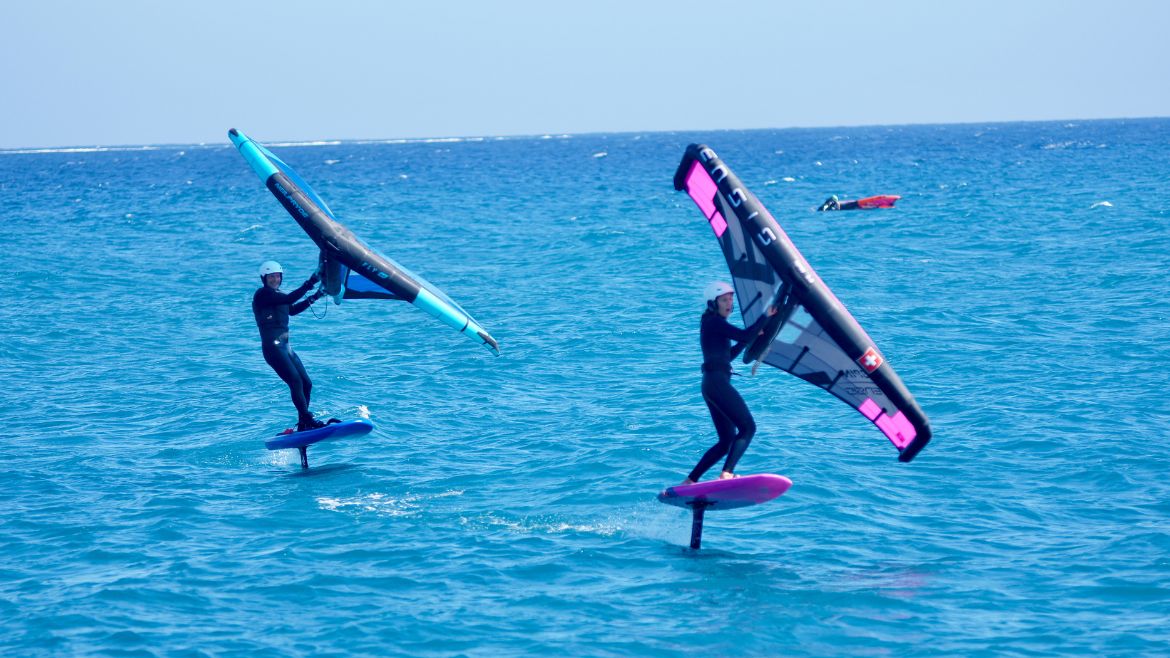 El Naaba: Wingfoil-Action während der Camp Wochen