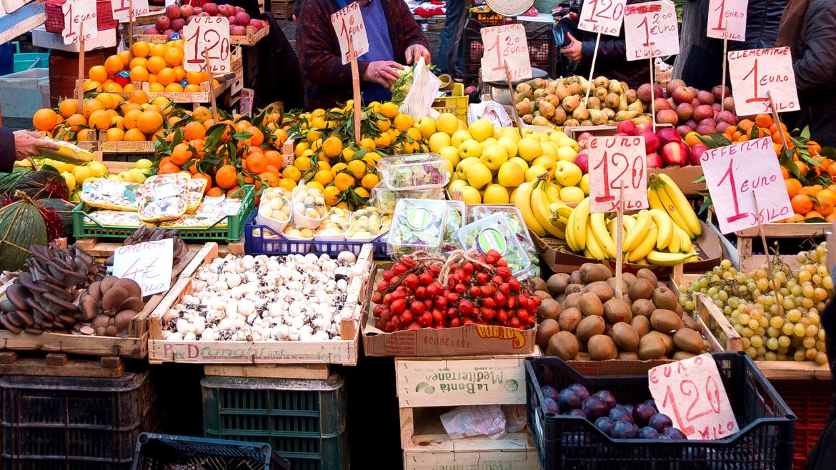 Italien: Wochenmarkt Italien: Wochenmarkt