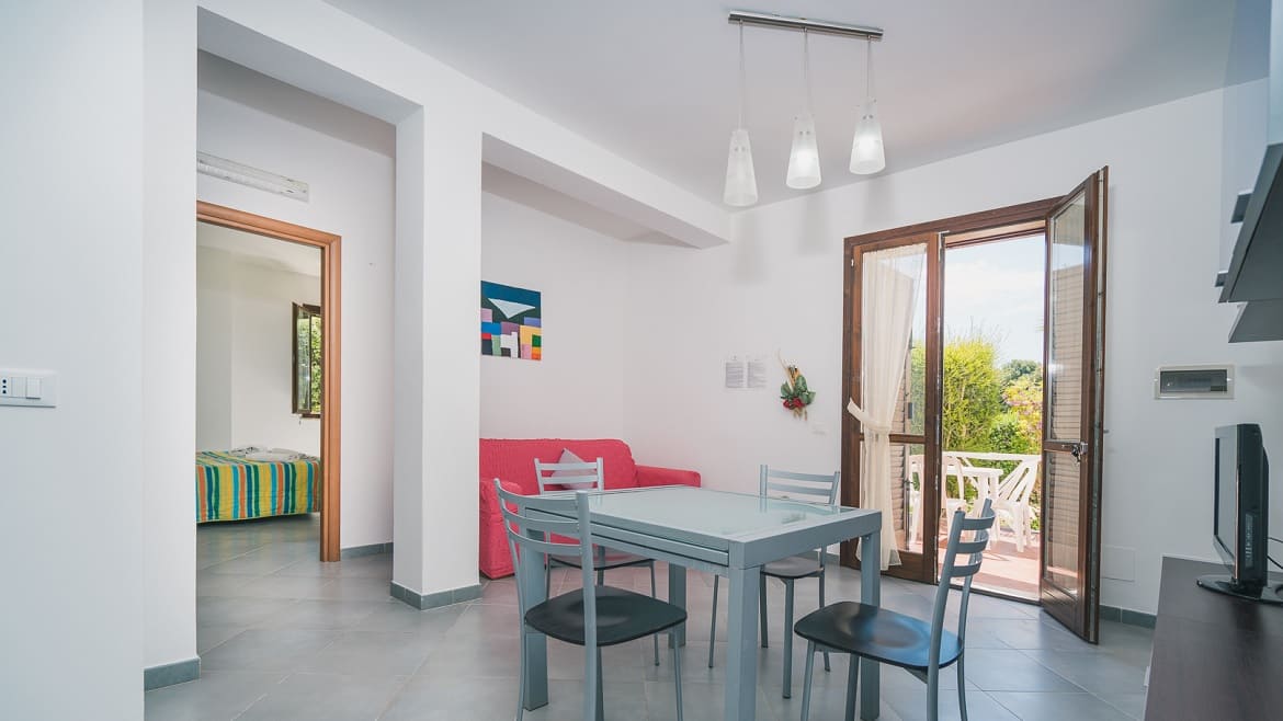 Marsala: Wohnzimmer in den Surfer Appartements