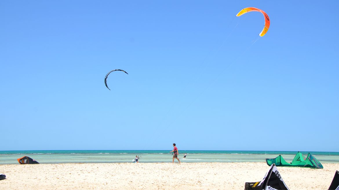Djerba-Zarzis: Wunderbare Wasserfarben an der Kitesurf Station Djerba-Zarzis: Wunderbare Wasserfarben an der Kitesurf Station