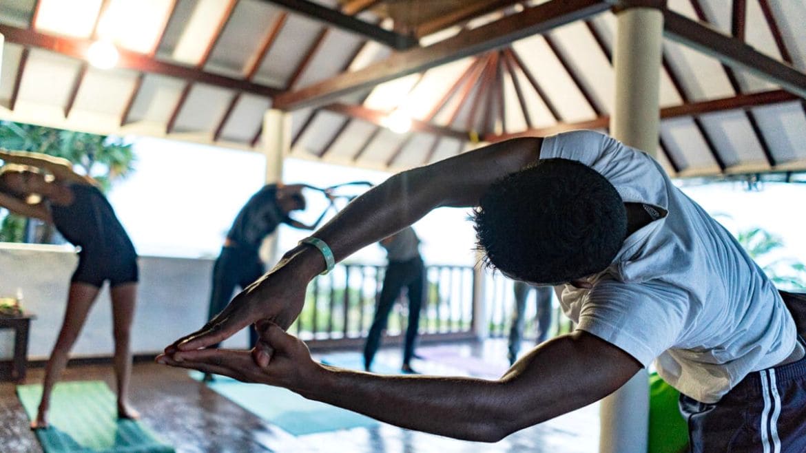 Kalpitiya: Yoga in den Palmen Bungalows und Surf Cabanas möglich