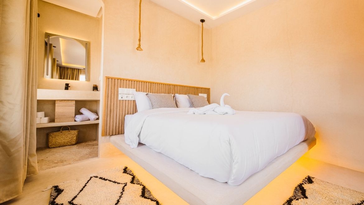 Dakhla: Zimmerübersicht Premium Bungalow Dakhla: Zimmerübersicht Premium Bungalow