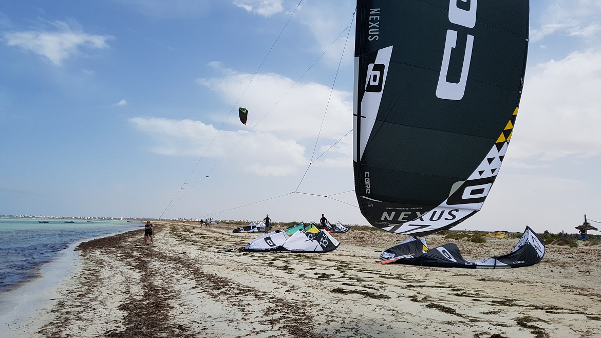 Djerba-Zarzis: Landübungen während des Kite Camps