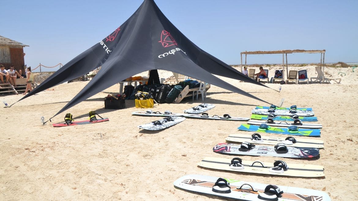 Djerba-Zarzis: Material während der Camptage