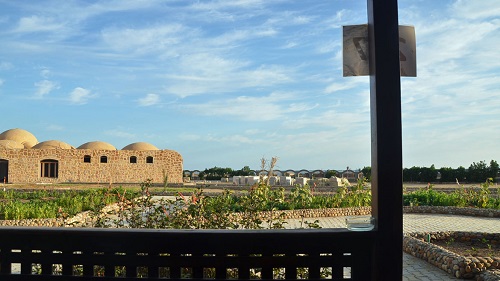 Hamata: Aussicht von der Terrasse des Kite Hotel 