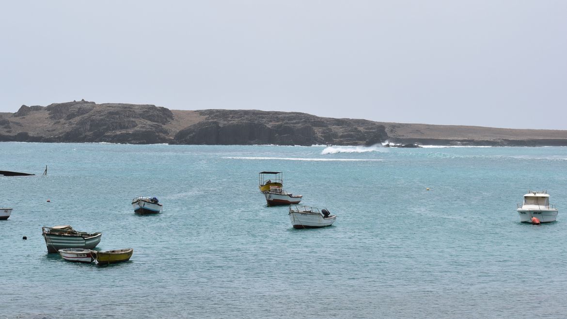Boa Vista: Fischerboote in Sal Rei
