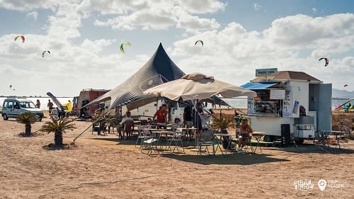 Marsala: Blick auf die Kite- und Windsurf Station