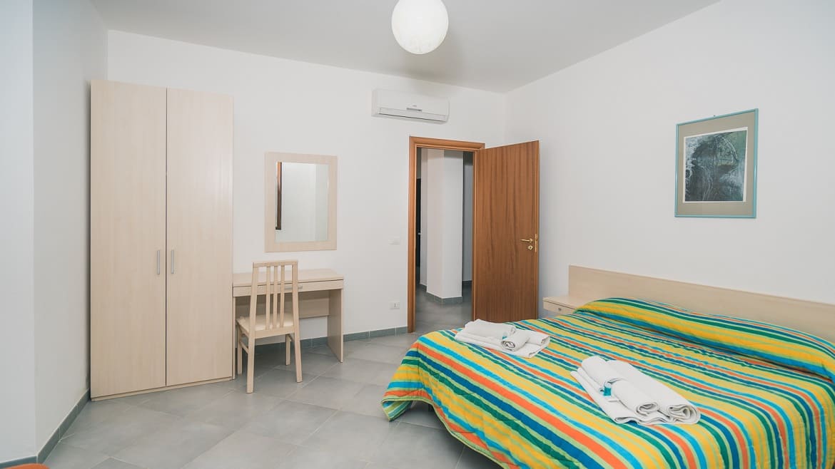 Marsala: Schlafbereich im Surfer Appartement