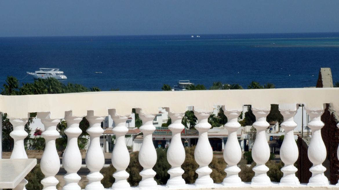 Soma Bay: Ausblick vom Balkon aus