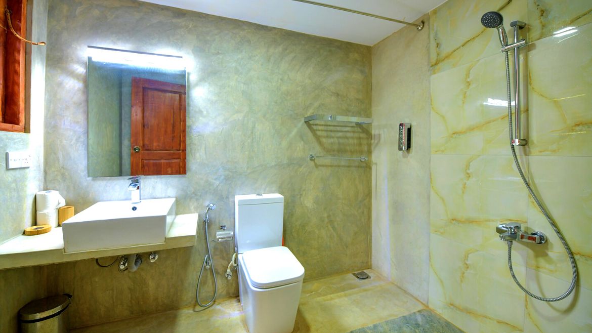 Kalpitiya: Badezimmer der Doppelzimmer