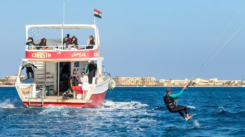 Soma Bay: Kite Boot in der Soma Bay