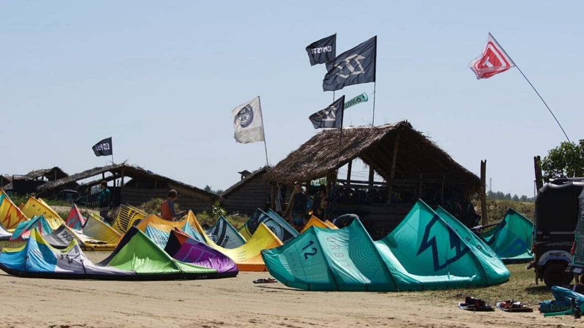 Kalpitiya: Strandbereich der Kite- und Wing/Windsurf Station