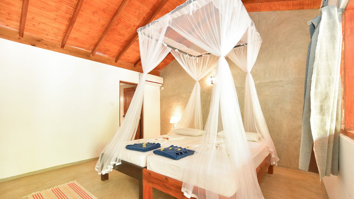 Kalpitiya: Die Doppelzimmer sind auch mit Twin-Betten möglich