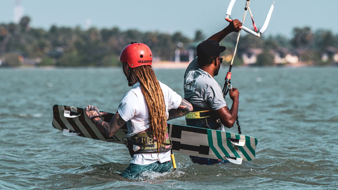 Kalpitiya: Kitesurfen an der Kite- und Wing/Windsurf Station