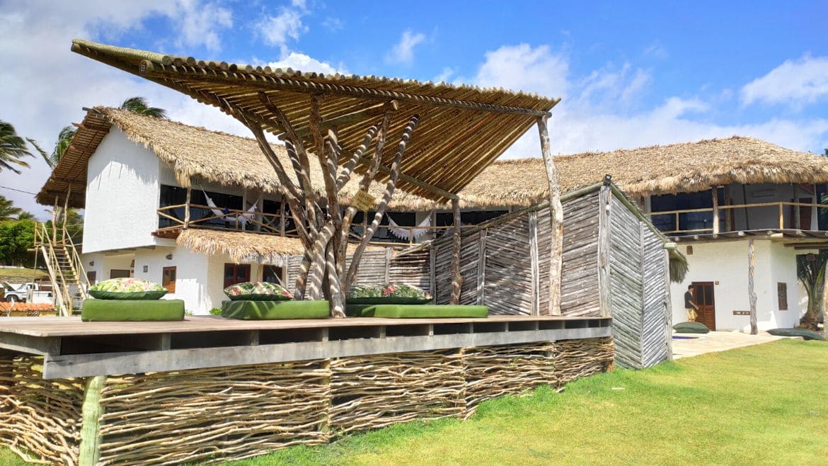 Ilha do Guajiru: Die Terrasse lädt zum Entspannen ein 