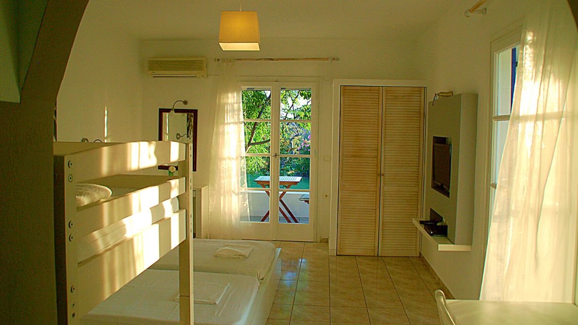 Naxos: Die Familien Appartements sind ideal für 4 Personen