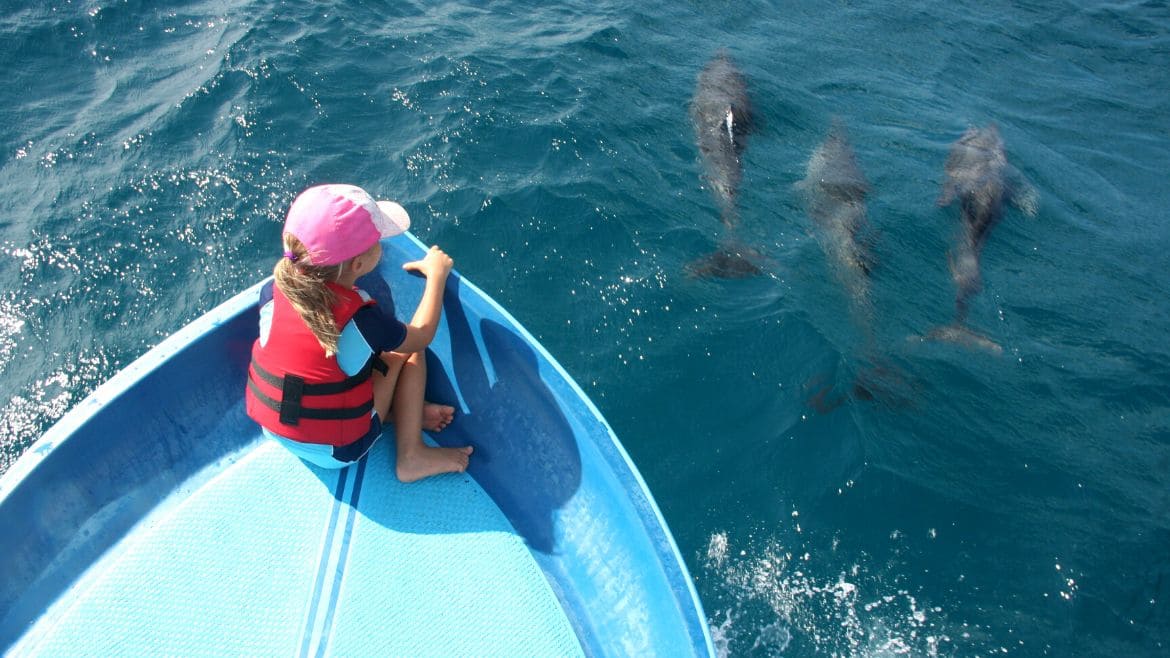 Kappalady: Auch die Kleinen haben während der Dolphin-Tour viel Spaß