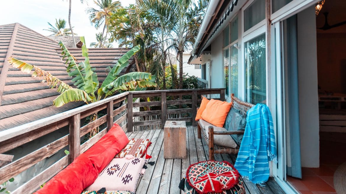 Sansibar: Balkon des Lofts mit tollem Blick