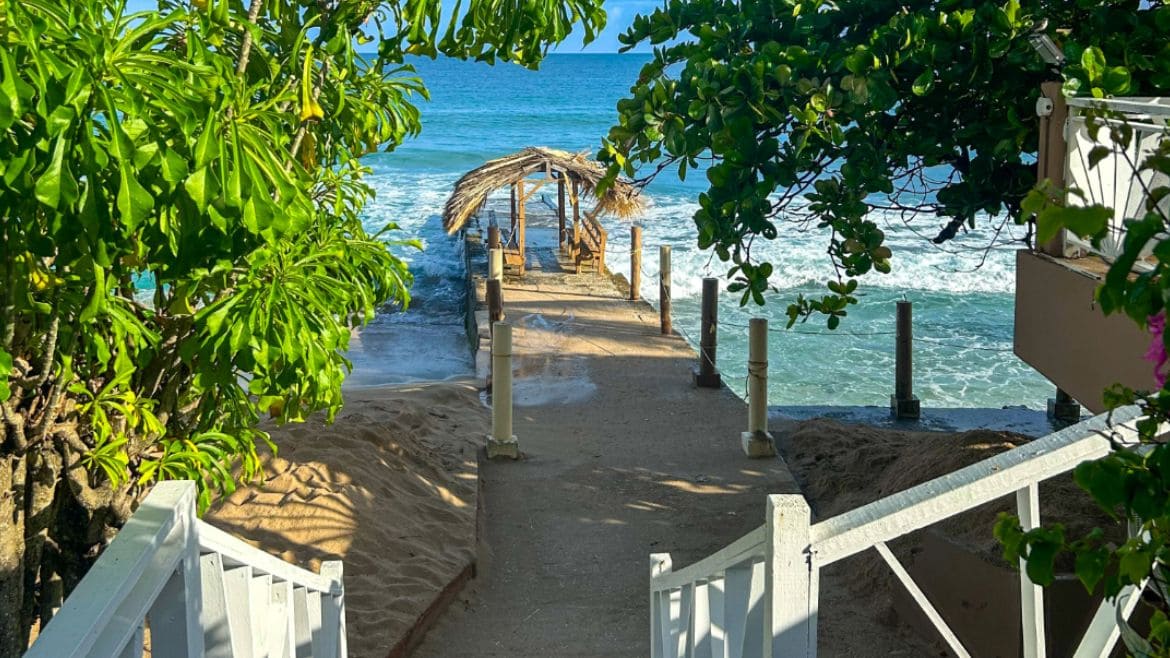 Tobago: Zugang zum Strand