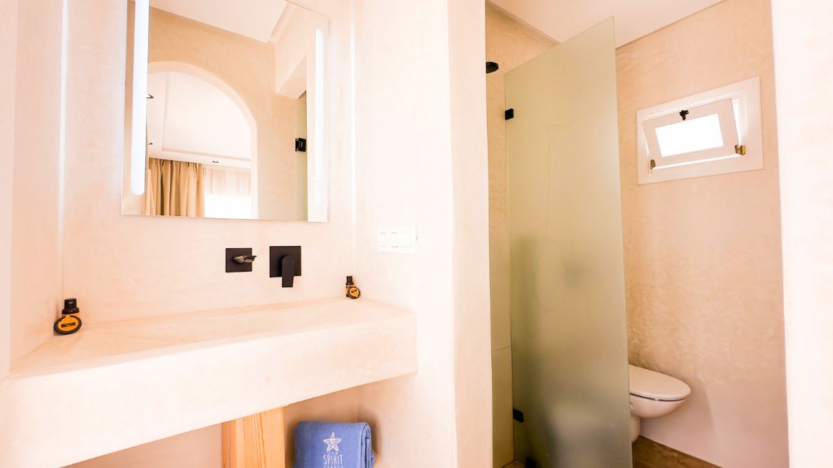 Dakhla: Badezimmer Deluxe Bungalows Dakhla: Badezimmer Deluxe Bungalows